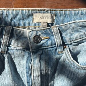 PacSun Light Blue Denim Mini Skirt